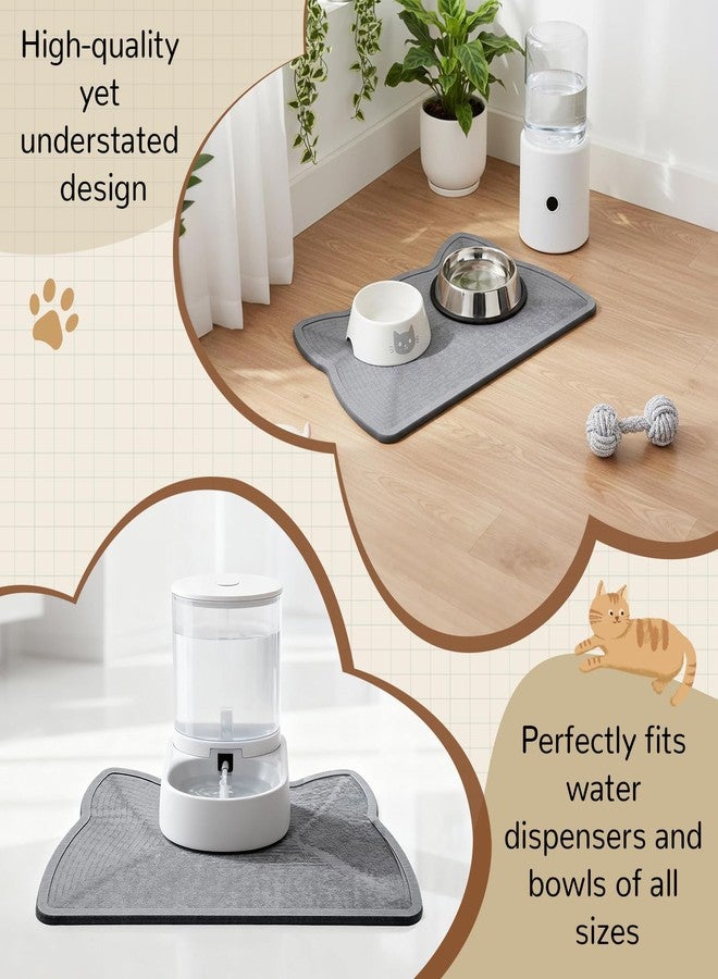Fiwochic Stone Mat for Dog and Cat Water Bowls 16.5 x 9.5 Inch Absorbent Feeding Mat Quick Drying Tray for Small Medium Pet Water Fountains Diatomaceous Earth Accessories for Messy Drinkers - Image 4